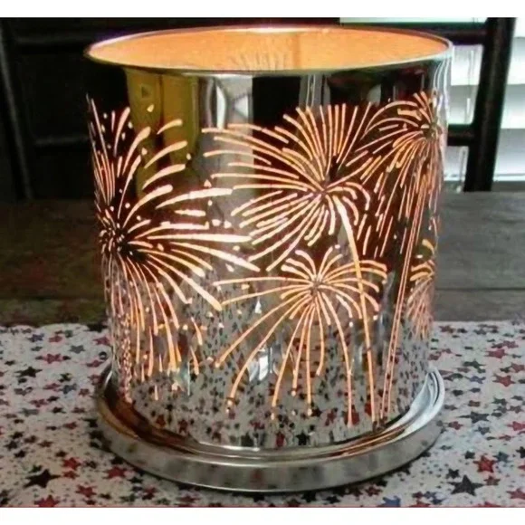 Partylite Enchanted Celebration Candle Holder Retired Fireworks Tea Light Votive - Picture 2 of 7